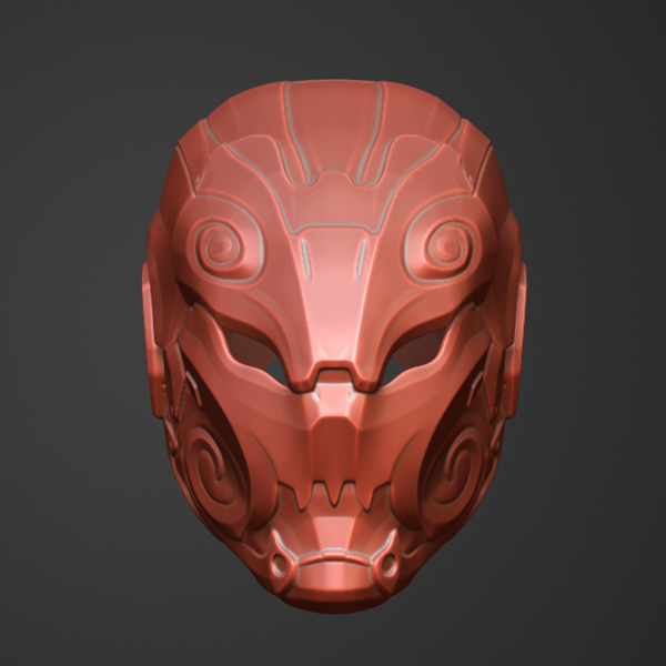 Red Hood Gotham Knights Shinobi v1 Helmet 3D Model OBJ Files