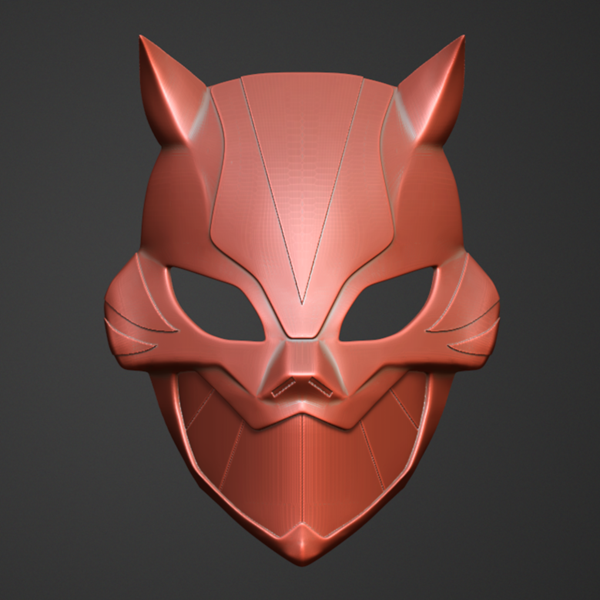 Cheshire Mask 3D Model STL File