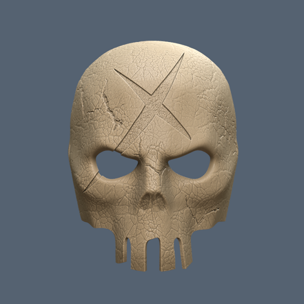 Red X Mask 3D Model STL Files
