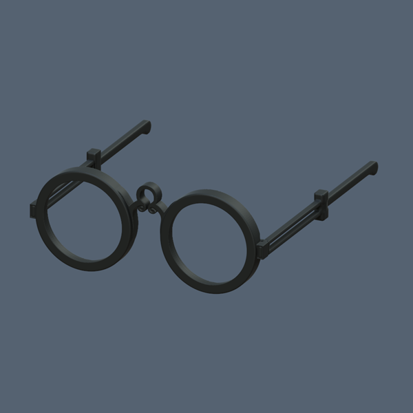 Glasses Blue Eye Samurai 3D Model STL File