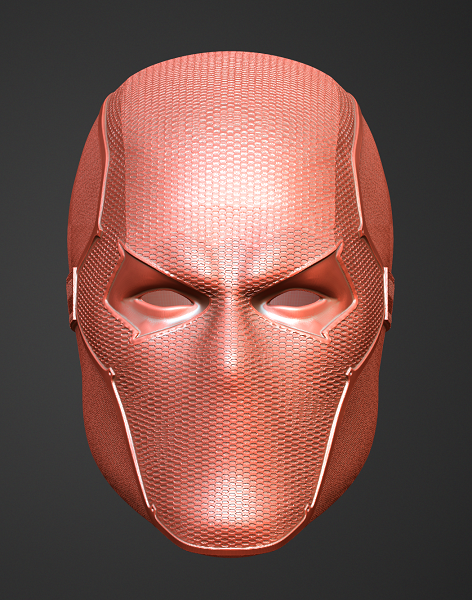 Red Hood Helmet Gotham Knights 3D Model OBJ Files