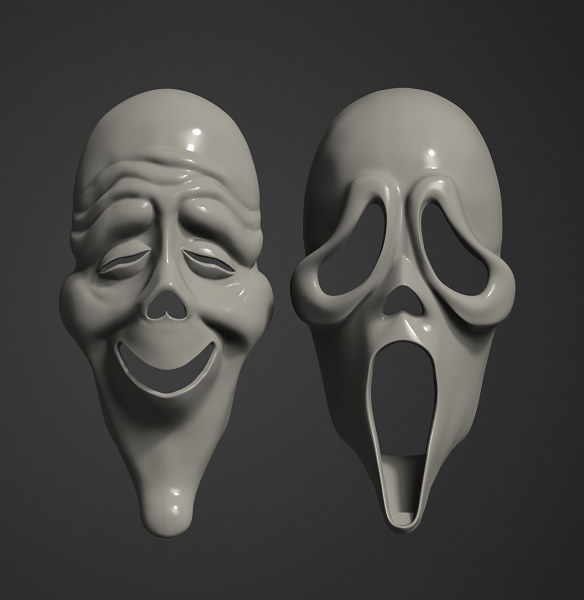 rør usikre anekdote Ghostface Mask 3D Model STL File - Villainous Prop Shop