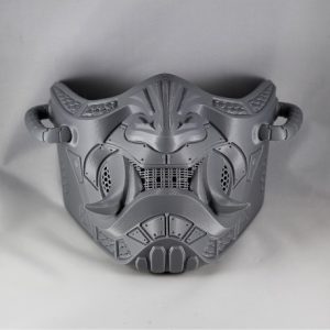 Half Cyber Oni Mask