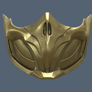 Scorpion Mask Mortal Kombat 11 version 2 3D Model STL File