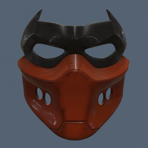 Red Hood Mask version 1 3D Model STL Files
