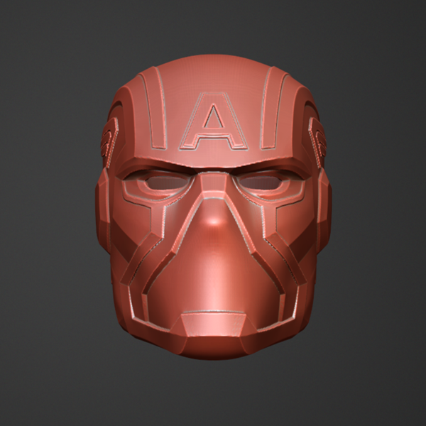 Captain America Helmet (Hydra/Red Guard./Night Thrasher) 3D Model STL File