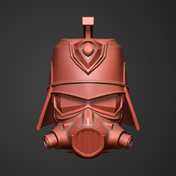 Enforcer Helmet and Mask League of Legends Arcane 3D Model STL File