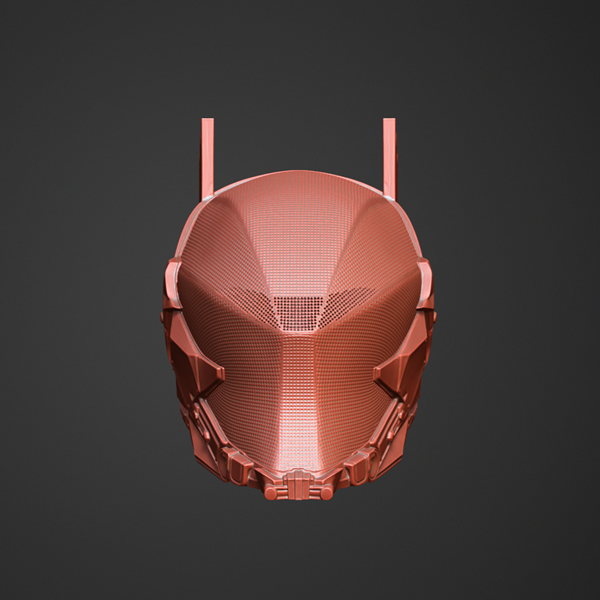 Red Hood Arkham Knight Helmet STL – 3D Printable DC Cosplay Prop