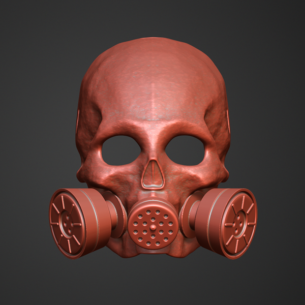 Raider Skull Gas Mask STL File – Fallout 76