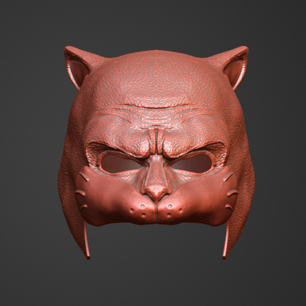 Wildcat Cowl DC Comics 3D Model STL Files
