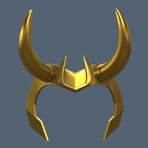 Loki Crown 3D Model STL File